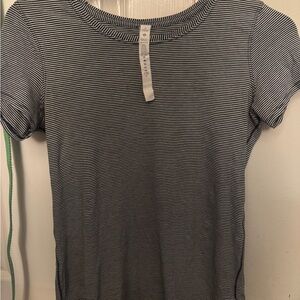 Striped Black and White Women's Top